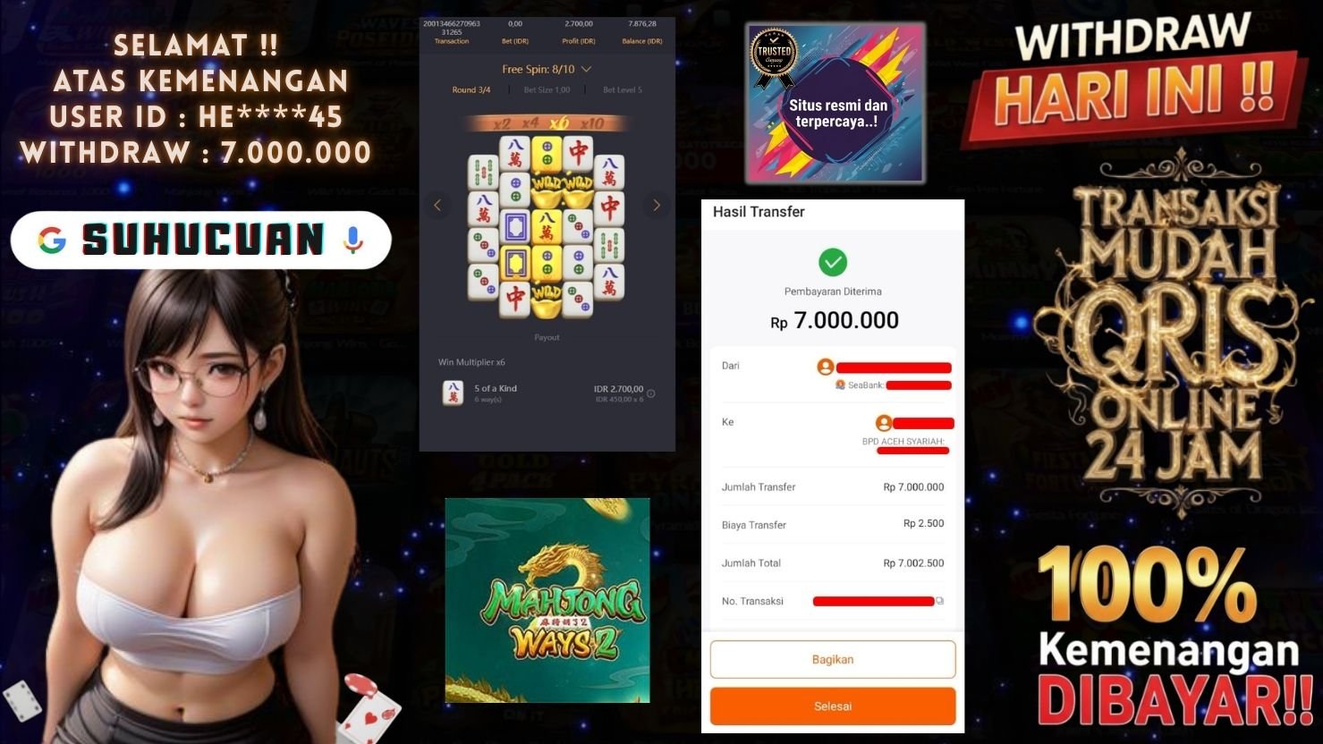 SUHUCUAN JACKPOT SLOT MAHJONG WAYS 2